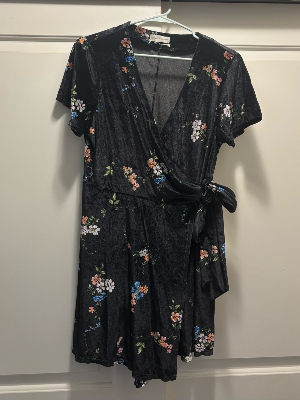 Urban Outfitters floral velvet dress, size L